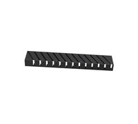 13 Tier Tile Display Rack,Slot Width 1.3cm Tiles Sample Stand,for Art Centers Retail Stores Exhibition Trade Show(Black,100x20x10cm)