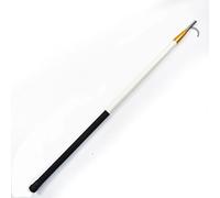 13 to 20 Feet Adjustable Telescopic Lifeguard Pole with Flexible Water Hook and Non-Slip Handle, 1 Piece (White, 3ft)