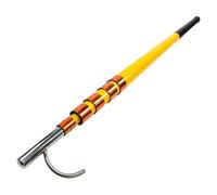 13 to 20 Feet Adjustable Telescopic Lifeguard Pole with Flexible Water Hook and Non-Slip Handle, 1 Piece (Yellow, 3ft)