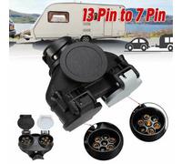 13 To 7 Pin Trailer Adaptor Socket Extension Plug For Caravan Towing