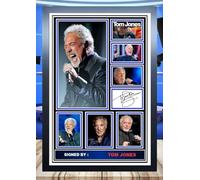 (13) Tom Jones Signed Framed Autograph Signature A4 (21 X 297 CM) Art Work Wall Art Display Great Gift Idea (REPRINT) #####
