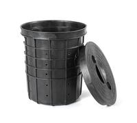 13" Top Dia × 10.63" Base × 15" H Water Bucket Sump Basin, Sump Pump Basin Perforated Sump Pump Bucket with 40 Drilled Holes for Crawl Spaces, Yards, Patios and Driveways