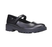 (13 UK Child, Black) Geox Girls J Casey G. P Leather School Shoes