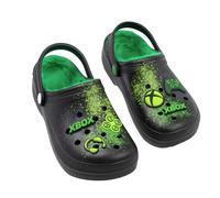 (13 UK Child, Black) Xbox Boys Logo Fur Lined Clogs