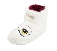 (13 UK Child, White) Harry Potter Girls Hedwig Slipper Boots
