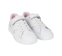 (13 UK Child, White/Pink) Slazenger Childrens/Kids Starling Leather Trainers