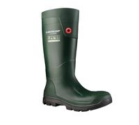 (13 UK, Green) Dunlop Unisex Adult FieldPro Full Safety Wellington Boots