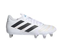 (13 UK, White/Black) Adidas Mens Kakari Elite Soft Ground Rugby Boots