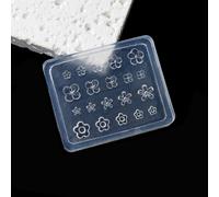 13 Unique 3D Nails Art Forms Clear Silicone with Intricate Jades Carvings for Stylists Nails Art Molds