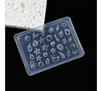13 Unique 3D Nails Art Forms Clear Silicone with Intricate Jades Carvings for Stylists Nails Art Molds