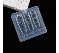 13 Unique 3D Nails Art Forms Clear Silicone with Intricate Jades Carvings for Stylists Nails Design Templates
