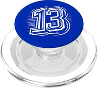 13 - "Unlucky to Some" - White Number 13 for Sports Teams PopSockets PopGrip for MagSafe
