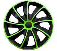 13" Wheel Covers Hubcaps Universal 13 in Weather Resistant Set 4PCS ABS Green HQ