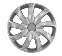 13" Wheel Trims Covers Hub Caps Set Car Universal 4 PCS ABS Extra Strong Silver