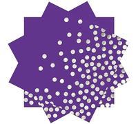 13 x 13 In Purple and Silver Cocktail Napkins, 100 PCS Disposable Paper Beverage Napkins for Bar, Weddings, Birthday Party Supplies