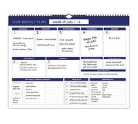 13" x 17" Weekly Family Planner: 52 Undated Weeks for Planning and Organizing Family Activities, Tasks, Chores and Meals