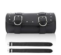 13 x 31cm/5.1 x 12.2in Motorcycle Fork Bag, Universal Motorcycle Tool Bag Motorcycle Saddlebag Motorbike Roll Luggage Bag Waterproof Motor Tool Pouch Motorcycle Side Bag (Black)