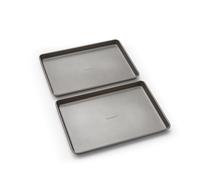 Morphy Richards Oven Tray Set, 13"x9" - Heavy Duty Carbon Steel | Non-Stick Coating | Oven, Dishwasher & Freezer Safe | Ideal for Baking, Roasting & Grilling | 849004
