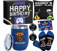13 Year Old Boy Birthday Gift Ideas, Funny Gamer Birthday Gift Set for 13th Boys, Thirteen Years Old Gamepad Gifts Ideas for Boys Son Grandson Nephew Friend Video Game Lovers