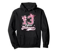 13 Year Old Coquette Bow Official Teenager 13th Birthday Pullover Hoodie