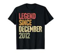 13 Year Old Legend Since December 2012 Retro 13th Birthday T-Shirt