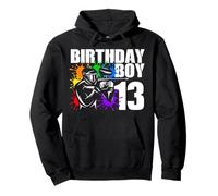 13 Year Old Paintball Birthday Party Boys 13th Gift For Boy Pullover Hoodie