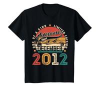 13 Year Old Vintage Born in December 2012 13th Birthday Boys T-Shirt, Youth, Black, Large