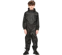 (13 Years, Black) Unisex Puddle Suit Rainwear Waterproof Rainsuit