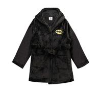 (13 Years, Black/Yellow) Batman Childrens/Kids Logo Sherpa Fleece Dressing Gown