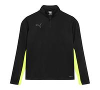 (13 Years, Black/Yellow) Puma Childrens/Kids Finesse Performance Drill Top