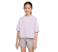 (13 Years, Doll Pink/White) Nike Girls NSW Logo Jersey Crew Neck T-Shirt