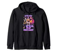 13 Years Old Birthday K pop Kids 13th Bday Girls K-pop Zip Hoodie