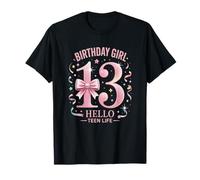 13 Years Old Birthday Official Teenager. 13th Birthday Girl T-Shirt
