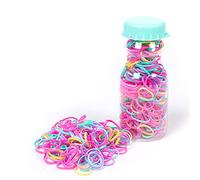 130/260 Pcs Elastic Hair Bands Hair Rubber Bands With Storage Box Oft Hair Elastics Ties Bands Strong Hair Elastics