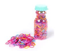 130/260 Pcs Elastic Hair Bands Hair Rubber Bands With Storage Box Oft Hair Elastics Ties Bands Strong Hair Elastics