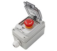 130 * 80 * 100mm Stop Push Button Switch,Stop Push Button Switch With Box,E-Stop Button Box For Communications,Fire-fighting