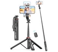 130 cm Aluminium Extendable Smartphone Tripod with Wireless Remote Control 360° Rotatable Tripod Travel Stand Selfie Sticks for Selfie/Video/Live Streaming/Vlogging
