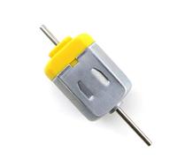 130 Dual Shaft DC 1.5V-12V 7000RPM Carbon Brush electronic starter Toy Model Small electronic starter Wind Generator Making Accessories MQXFCZUX(Yellow back motor)
