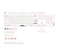 130 Keys Mechanical Keyboard Keycaps Blossom XDA Height PBT Keycap Sublimation for GK61/64/68/75/84/87/96/980/104 Keycaps Keycaps Dye Sub PBT XDA Keycap for Mechanical Keyboard 130