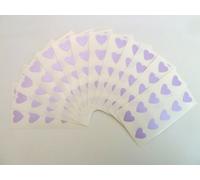 130 Labels, 13x12mm Hearts, Purple, Colour Code Stickers, Self-Adhesive Sticky Coloured Hearts