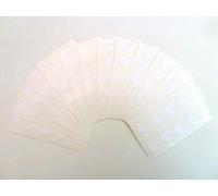 130 Labels, 13x12mm Hearts, White, Colour Code Stickers, Self-Adhesive Sticky Coloured Hearts