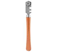 130 mm Metal Glass Cutting Torch Delivers Professional Six Wheel Glass Cutter Craft Cutting Set Tool with Wooden Handle