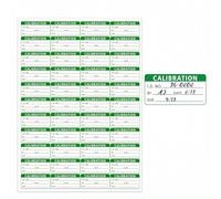 130 Pcs Self Laminating Calibration Labels - 2 x 1 Inch Write-on Calibration Stickers with Clear Protective Cover for NIST, ISO-9000 Equipment, Tools & Instruments