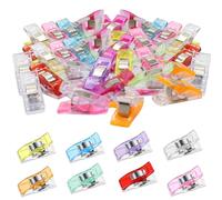130 PCS Sewing Clips for Fabric - Durable Quilting Clips with Storage Box, Multi-Color Fabric Clips for Sewing, Crafting, Knitting, Crochet, Patchwork, DIY Projects