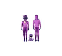 (130) Poppy Playtime 3 Smiling Critters Costume Child Halloween Party Dress Up Bodysuit Catnap Purple