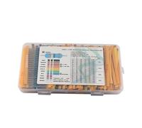 130 Values 1/4W 0.25W 1% resistor pack set diy Metal Film Resistor Kit Lot Resistors Assortment Kits Fixed resistor 2600pcs/lot BIANMTSW