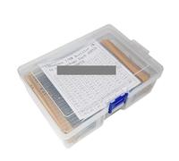 130 Values 1/6W=1/8W 0.125W 1% Metal Film Resistors Assorted Pack Kit Set Resistors Assortment Kit Capacitors 2600PCS/lot RUAJOGYNVM
