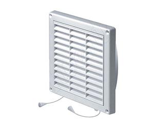 130 x 130 mm Wall Ventilation Grille Cover Net Pull Cord Closure Diameter of 110 mm