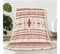 130 x 150 cm Blanket for Kids, Khaki Throw Blankets, Minimalist Traditional Striped Print Flannel Fleece Blankets Plush Lightweight for Adults Boys Girls All Season Couch Sofa