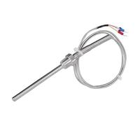 1300°C Degree Sensor Thread PT3/8inch 10cm Stainless Steel Probe K Type Thermocouple Tube 1Pcs(Cable length 4m,200mm)